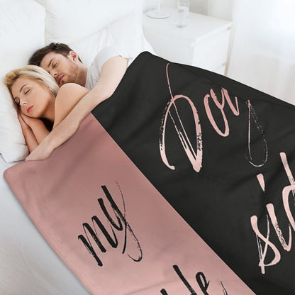 My Side Dog Side Throw Blanket