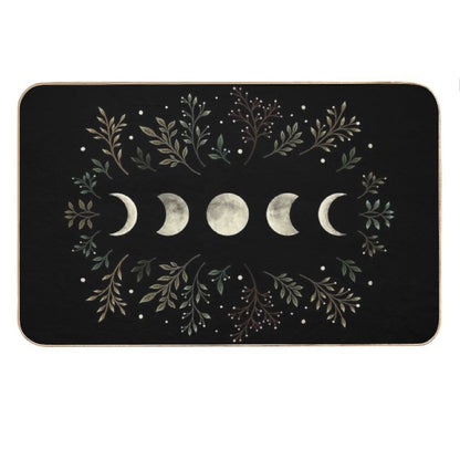Moonlit Garden-Olive Green Bath Mat
