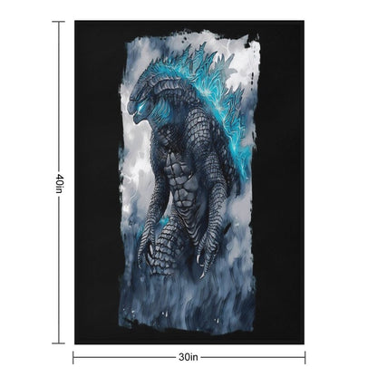 King of The Monsters Throw Blanket