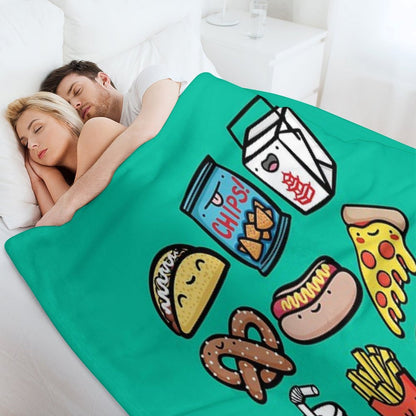 Junk Food Dudes Throw Blanket