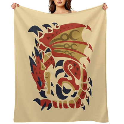 Rathalos Throw Blanket