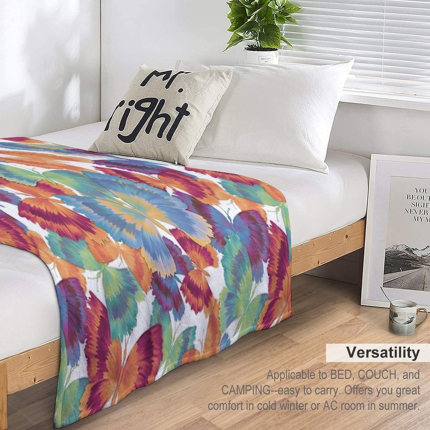 A Swarm of Butterflies Throw Blanket