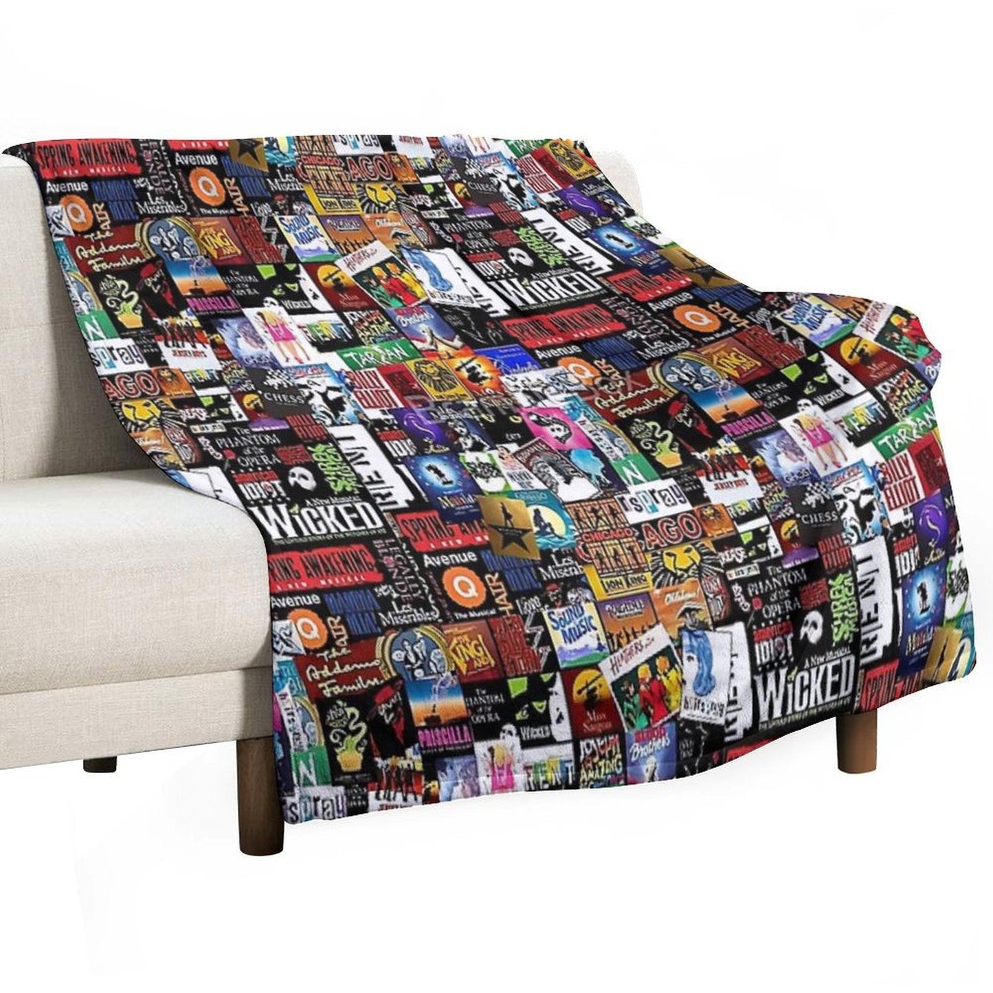Collage II Musical Throw Blanket