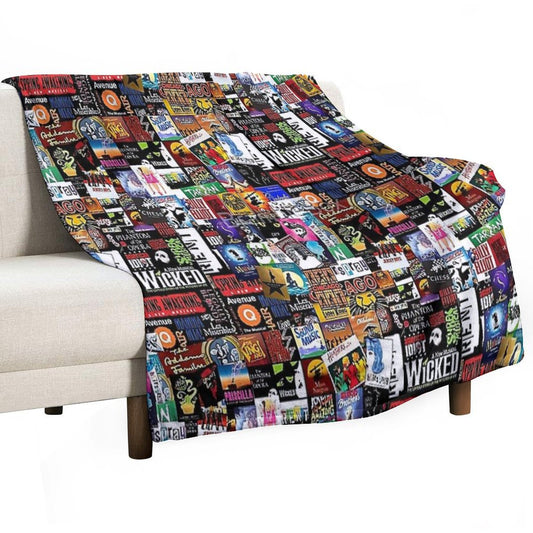 Collage II Musical Throw Blanket