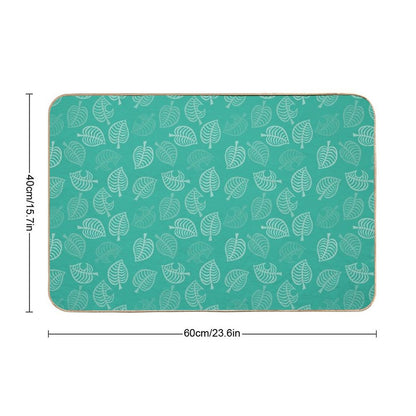 Nook Leaf in Turquoise Bath Mat