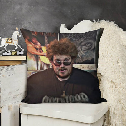 Drachenlord Rainer Winkler Linen Throw Pillow Cover