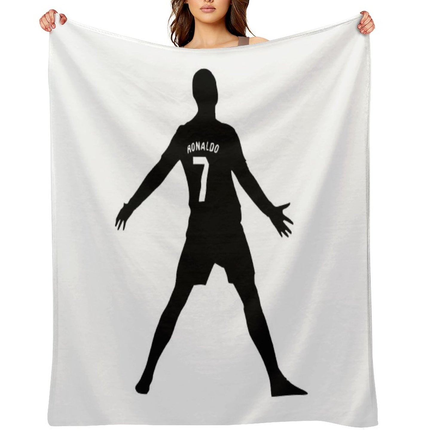 Christiano Ronaldo  CR7  Shadow Design Throw Blanket