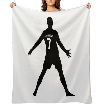 Christiano Ronaldo  CR7  Shadow Design Throw Blanket