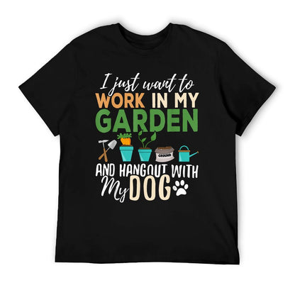 Gardening Dog Lover Gardener Garden Pet Gift Plants T-Shirt