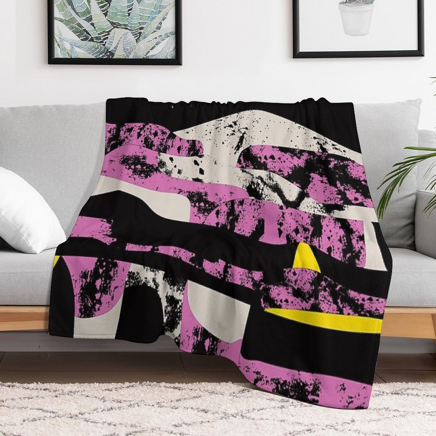 Pink Vibe 2 Throw Blanket