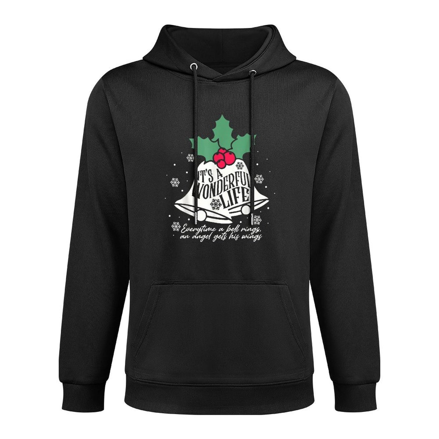 Its A Wonderful Life Every Time A Bell Rings Christmas Bell Medium-Weight Fabric Hoodie