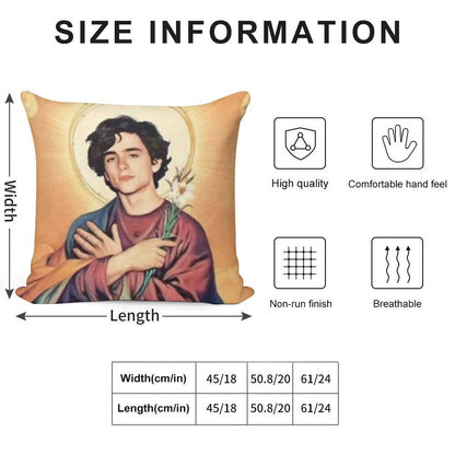 Timothee Chalamet Saint Soft Skin-Friendly Throw Pillow