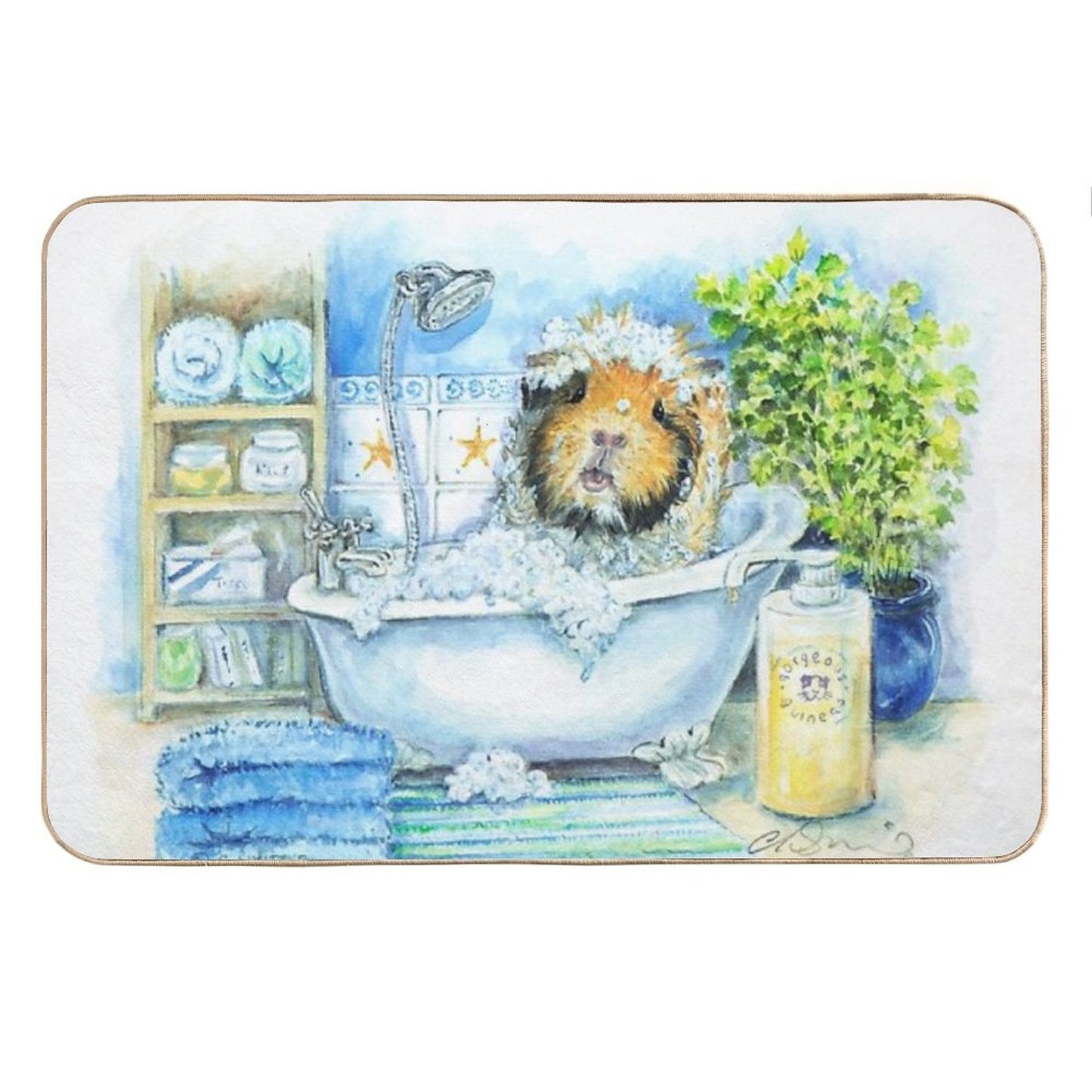 Marbles Takes A Bath Bath Mat