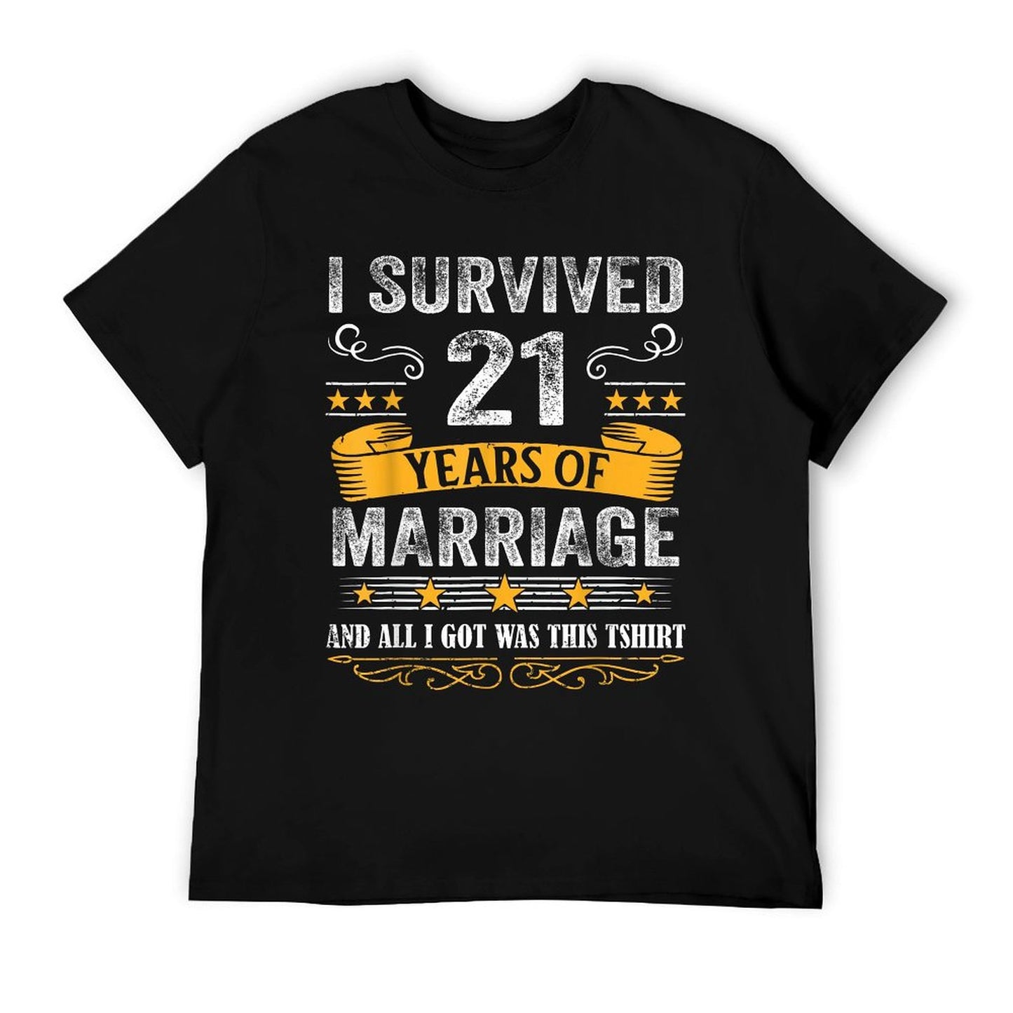 21st Wedding Anniversary Shirt Couples Husband Wife 21 Years T-Shirt