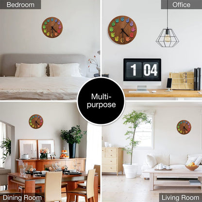 ASL Woodgrain Large Wall Clock