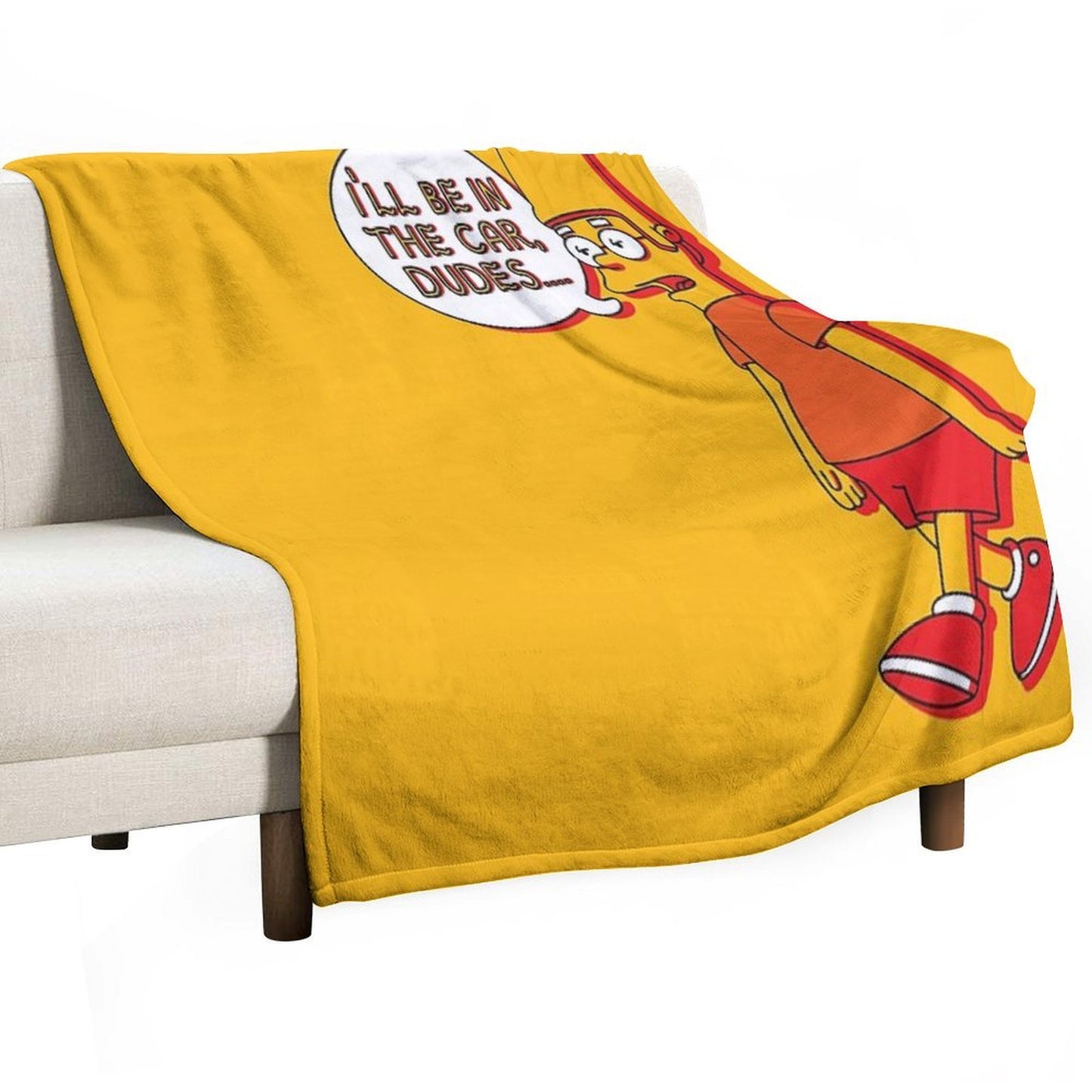 Smithers As Bart (Simpsons) Throw Blanket