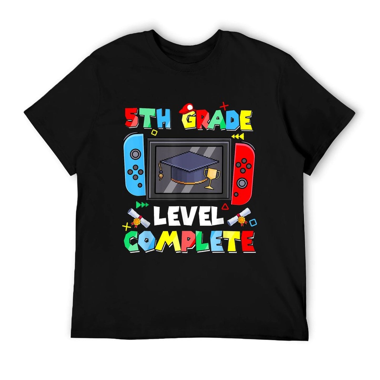 5th Grade Level Complete Video Gamer Graduation Kids Boys T-Shirt