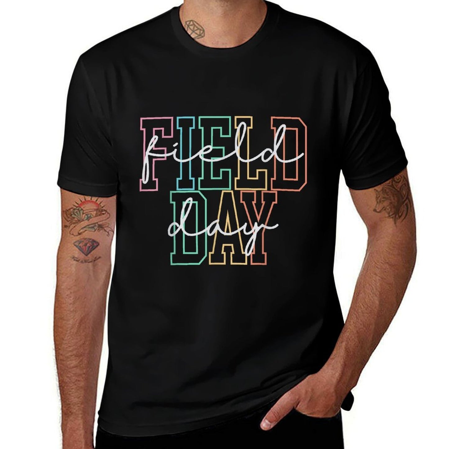 School Field Day Happy Field Day Teacher Life Summer  Lightweight T-Shirt