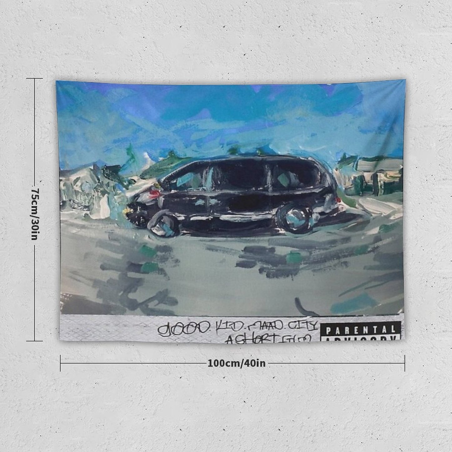 Acrylic Painting - Kendrick Lamar Good Kid Mad City Tapestry