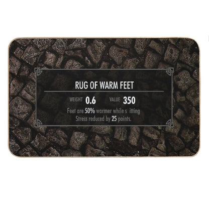 Skyrim Elder Scrolls - Bathroom Toilet Floor Rug Equipment Bath Mat