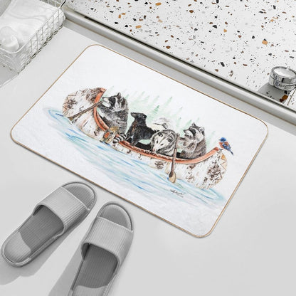 Critter Canoe - Forest Animals Bath Mat