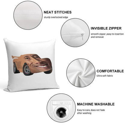 Lightning The Rock McQueen Soft Ultra-Soft Texture Throw Pillow