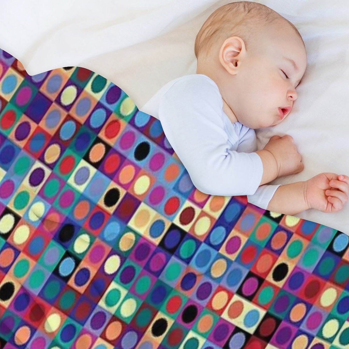 Vasarely Inspired Throw Blanket