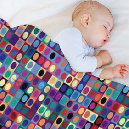 Vasarely Inspired Throw Blanket