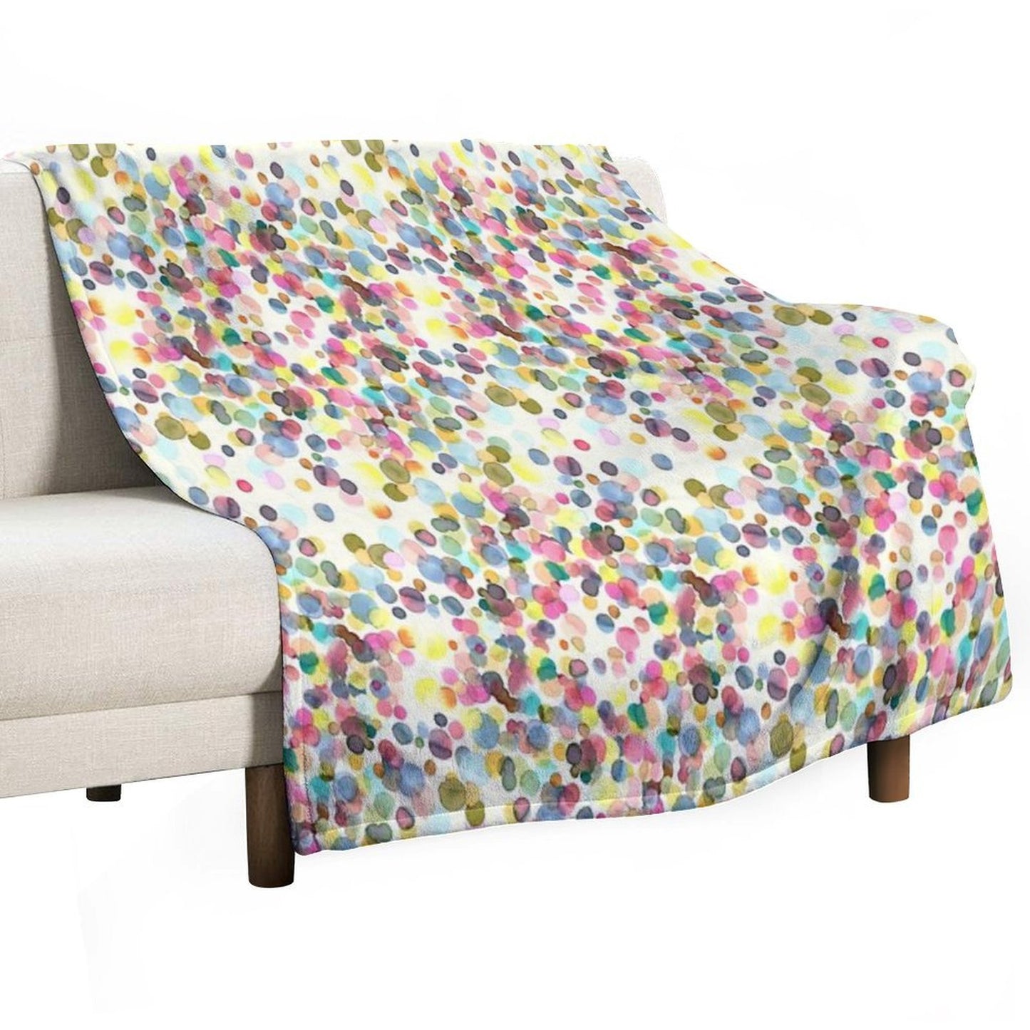 Color Drops Throw Blanket