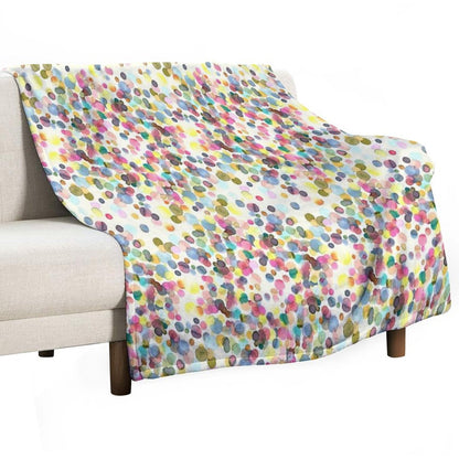 Color Drops Throw Blanket