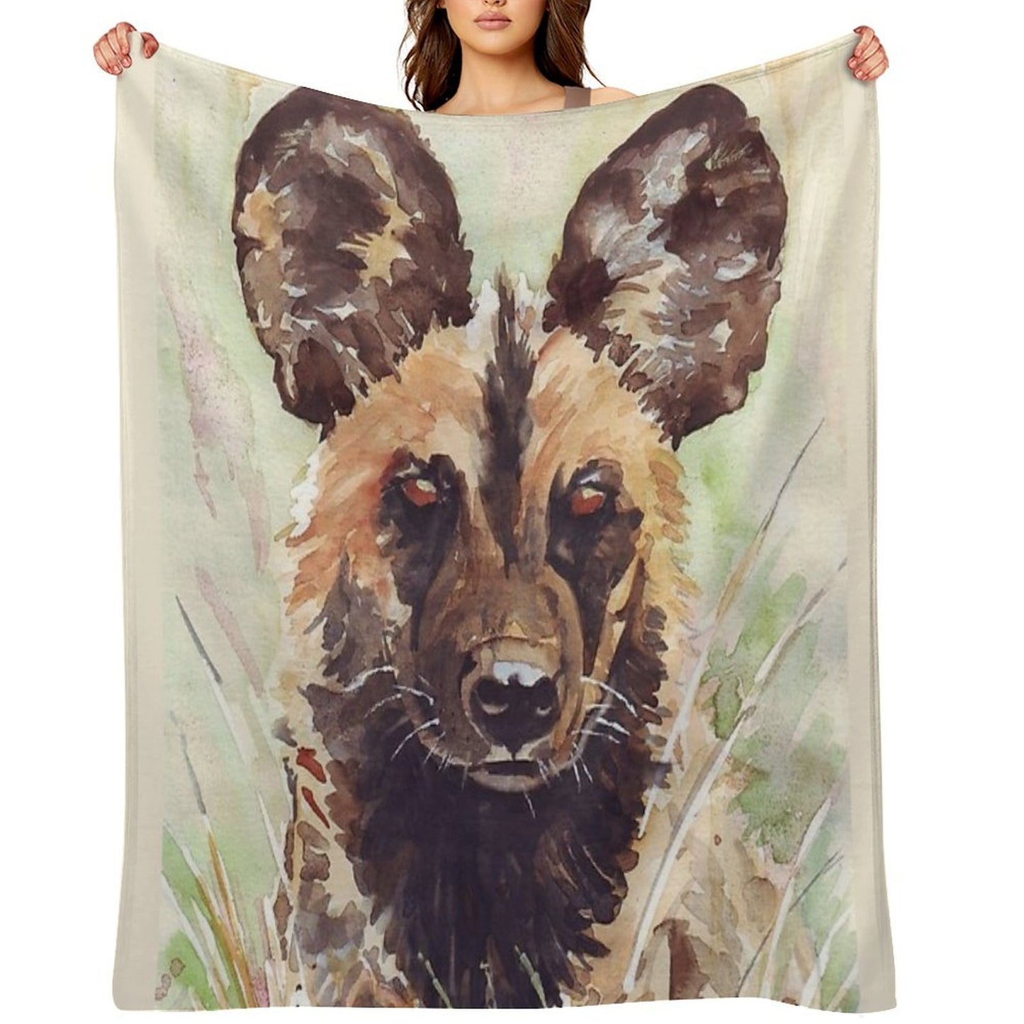 African Wild Dog Throw Blanket