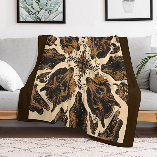 Canine Pattern Throw Blanket