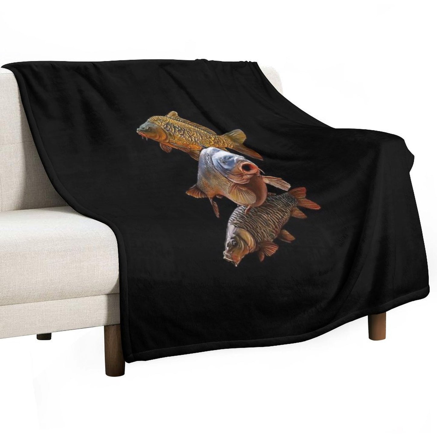 Gang of Carp Throw Blanket