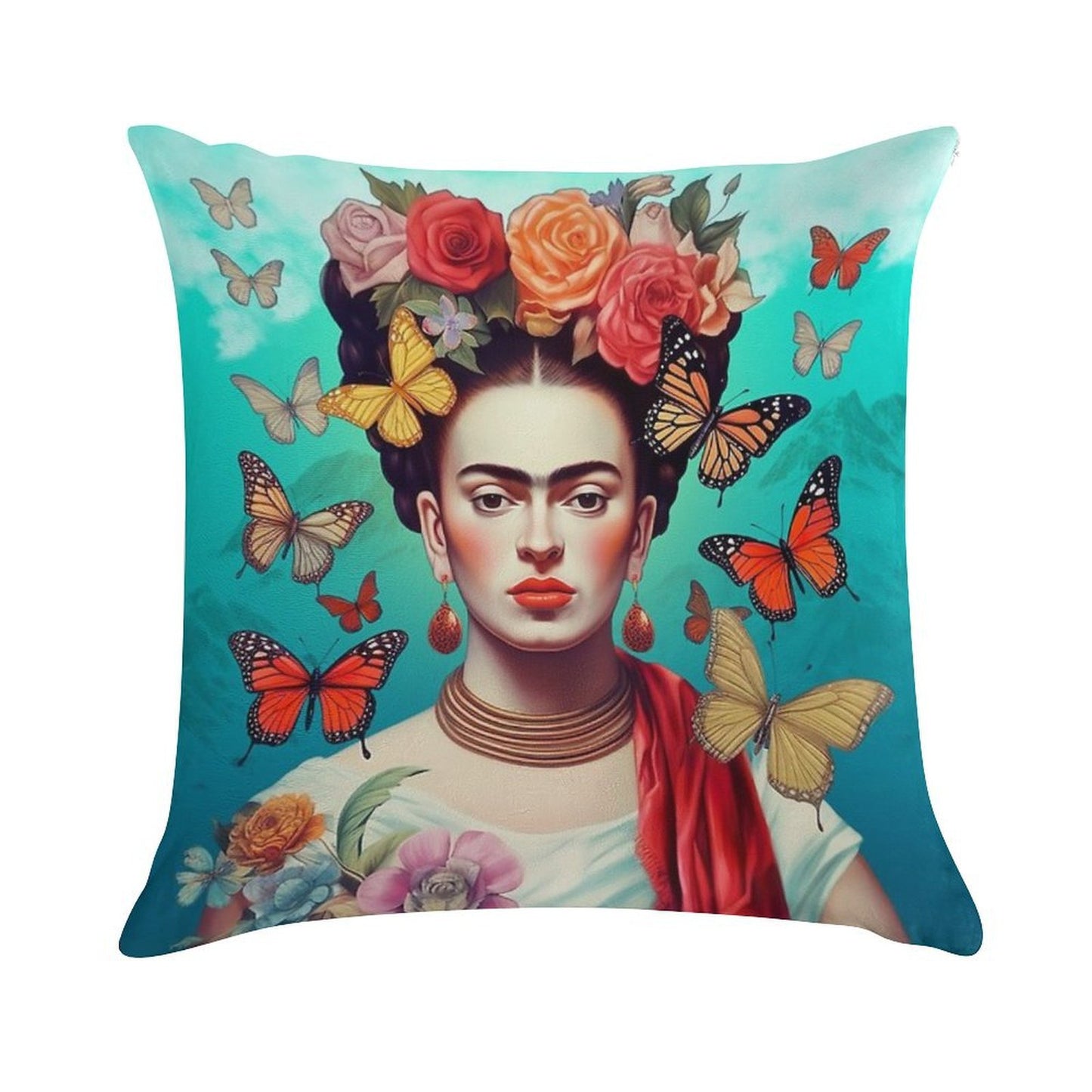 Frida Kahlo 4 Soft Washable Throw Pillow