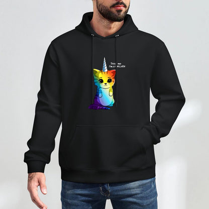 Caticorn T Shirt Unicorn Cat Kittycorn Girls Women Rainbow Breathable Fabric Hoodie