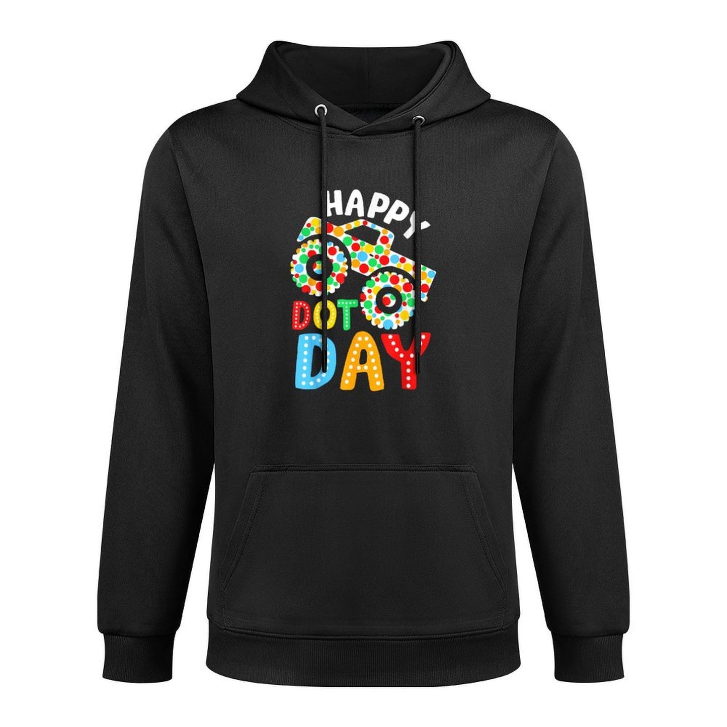Happy Dot Day Monster Truck Polka Dotted Boys Kids Customizable Surface Hoodie