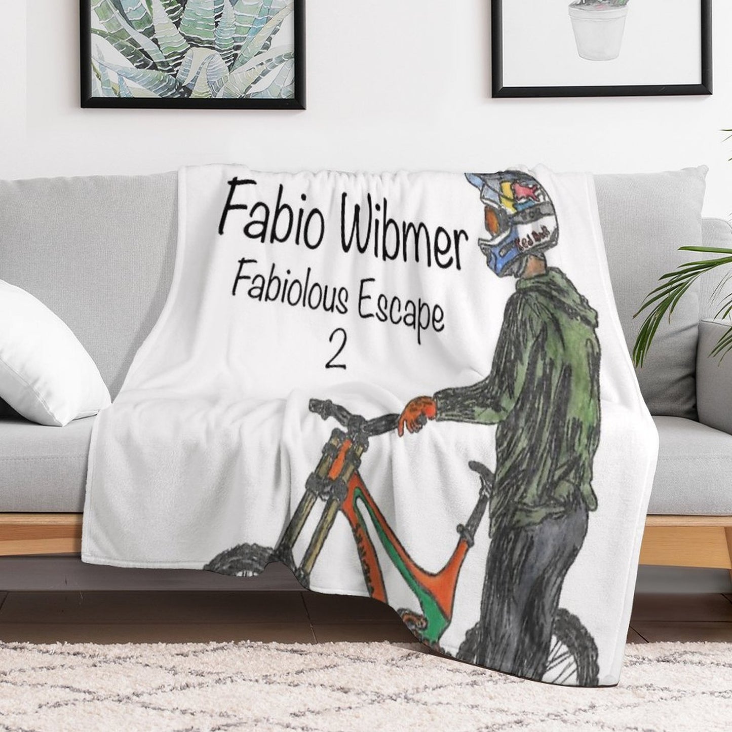 Fabio Wibmer Fabiolous Escape 2 Throw Blanket