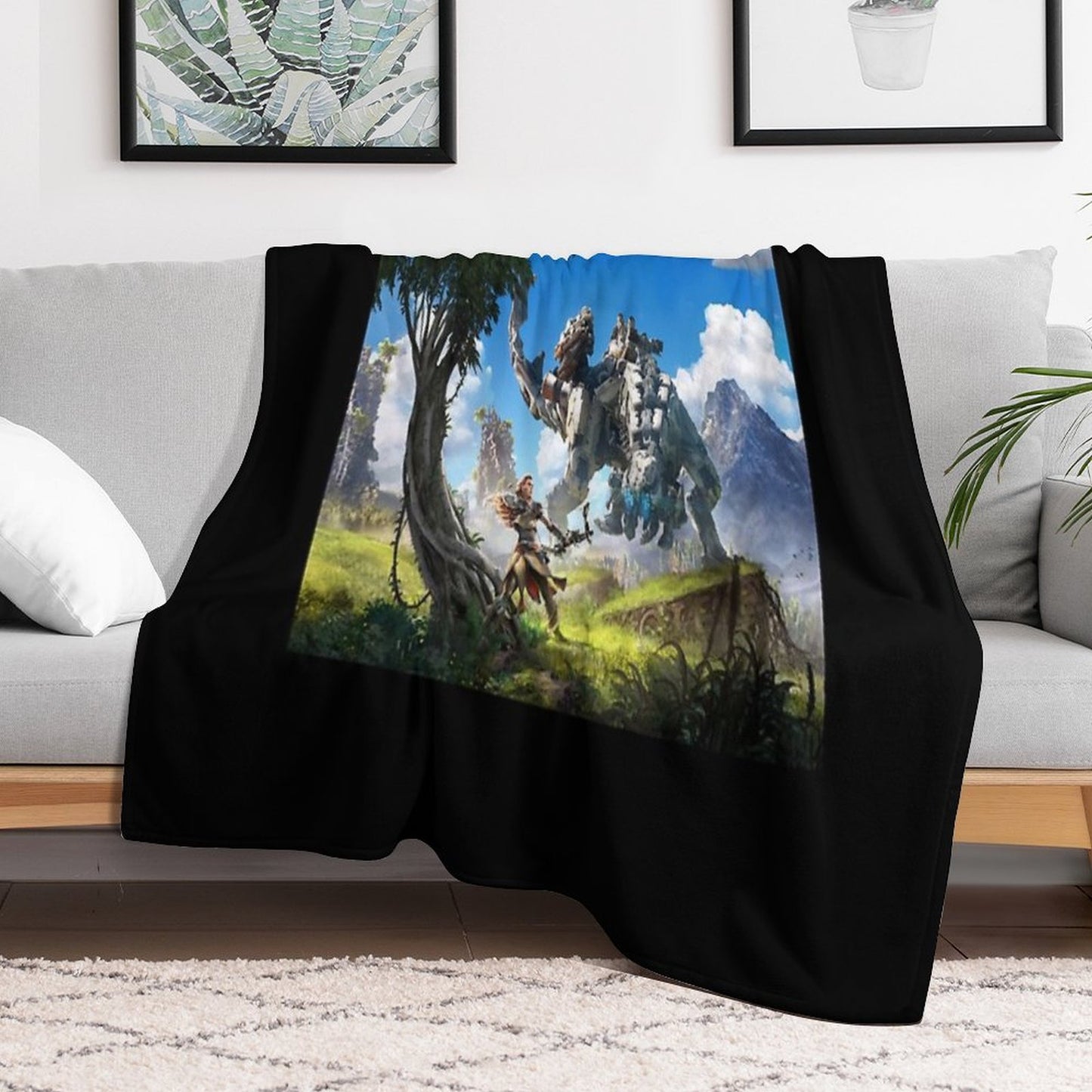 Horizon Game Zero Dawn Forbidden West Throw Blanket