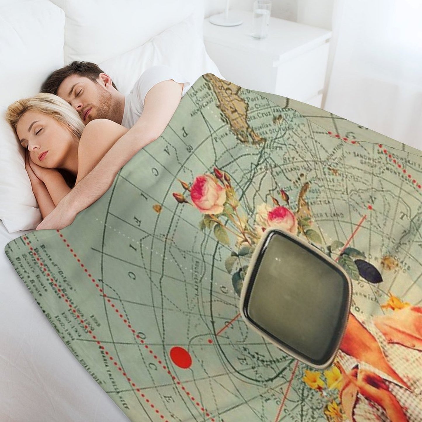 Antarctic Broadcast Throw Blanket