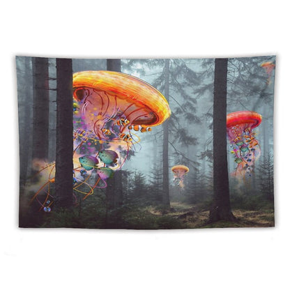 Forest of Jellyfish Worlds Tapestry