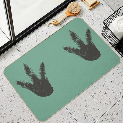 Big Foot Dinosaur Foot Print Design Bath Mat