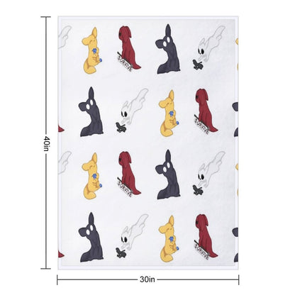 Rain World Slugcats Throw Blanket