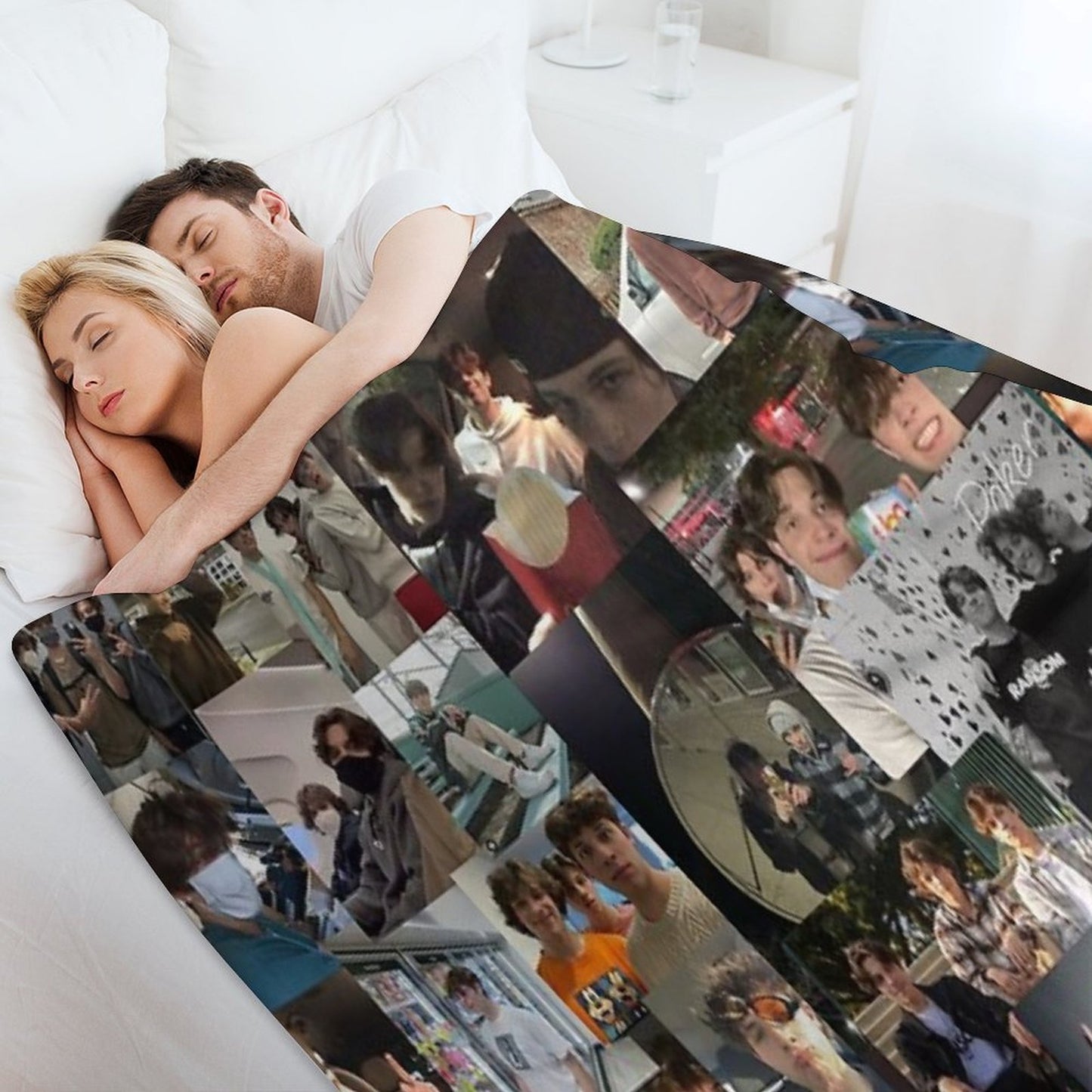 Sturniolo Triplets Cute Collage Throw Blanket