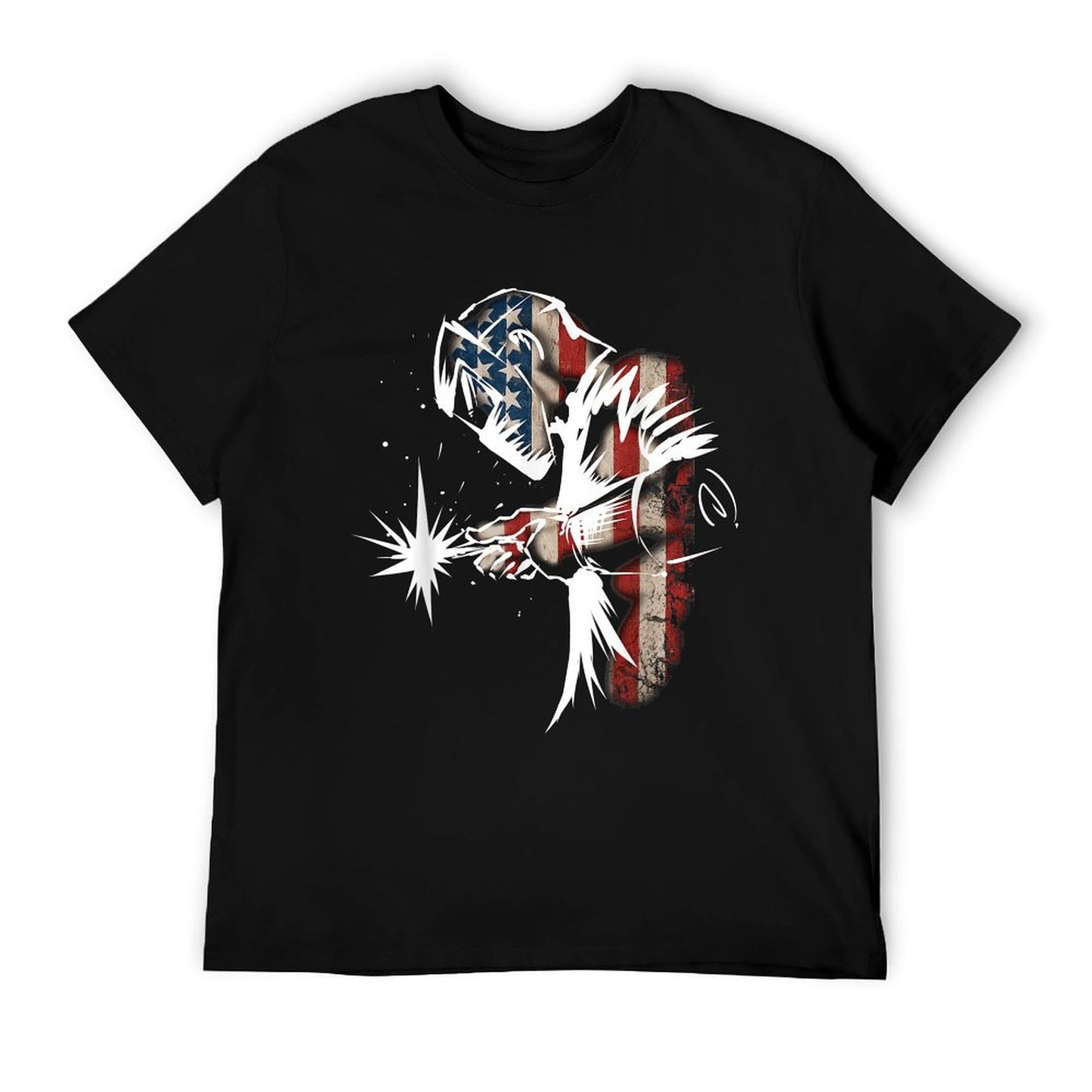 Welder American Flag USA Patriotic Welder Gift T-Shirt