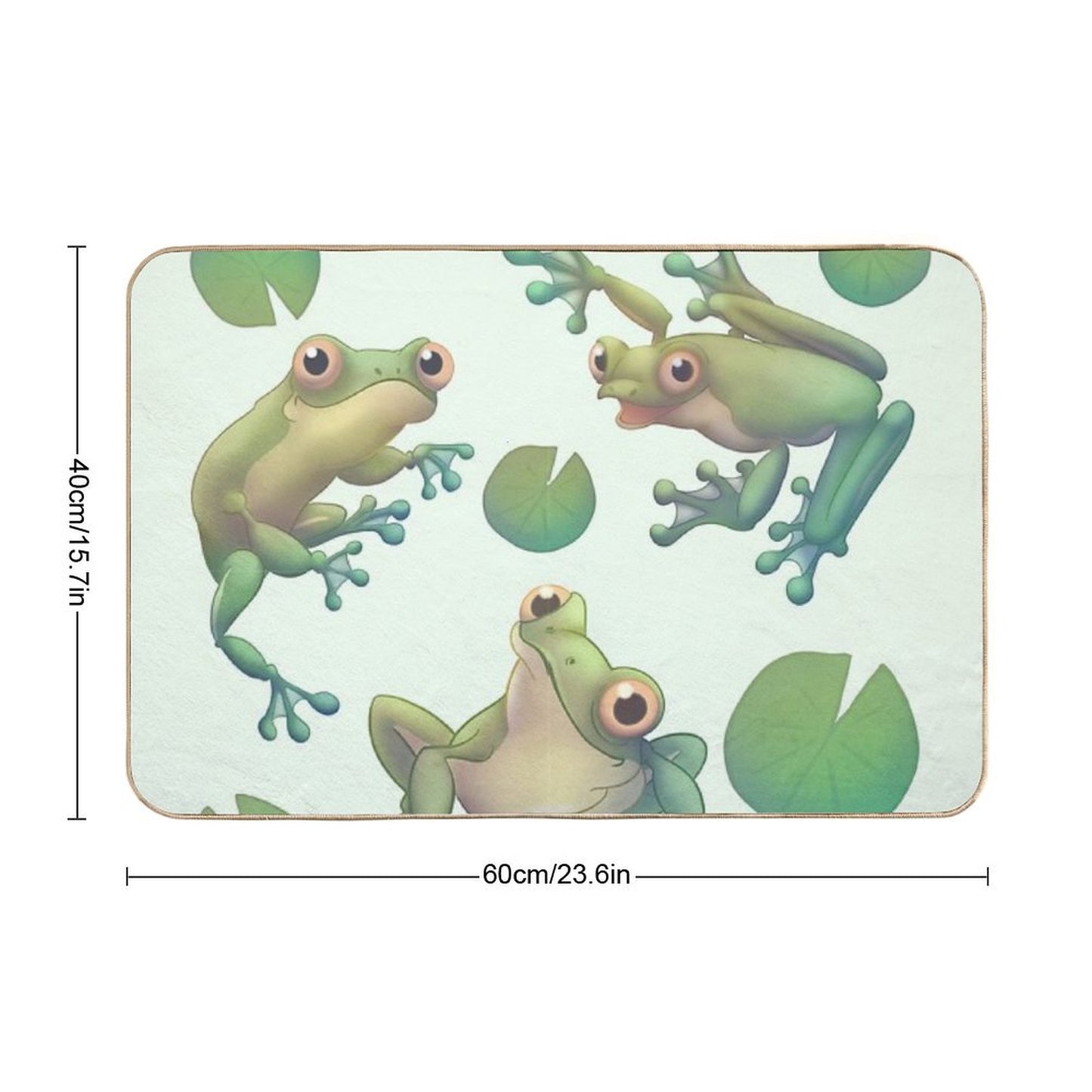 Tree Frog Pattern Bath Mat