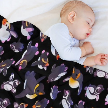 Penguin Day - Namedark Throw Blanket