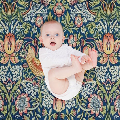 Strawberry Thief Throw Blanket