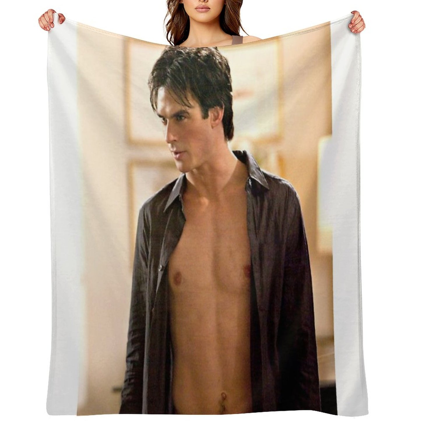 Hot Damon Scene Throw Blanket