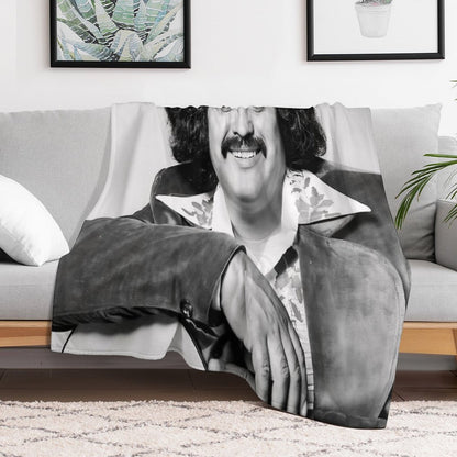 Freddy Fender BW Throw Blanket