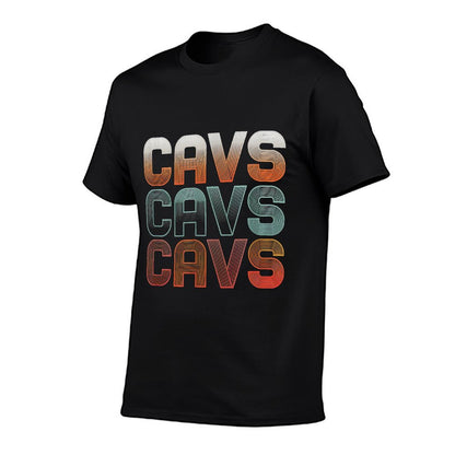 Love Heart Cavs Grunge Vintage Style Black Cavs T-Shirt